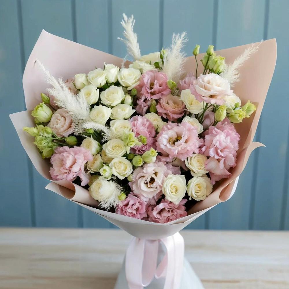 Букет цветов из: Альстромерии и Розы в Октябрьском Республики Крым