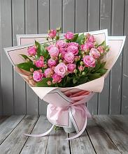 Букет Розовый кустик в Октябрьском Республики Крым