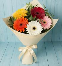 Букет цветов из:  Герберы в Октябрьском Республики Крым