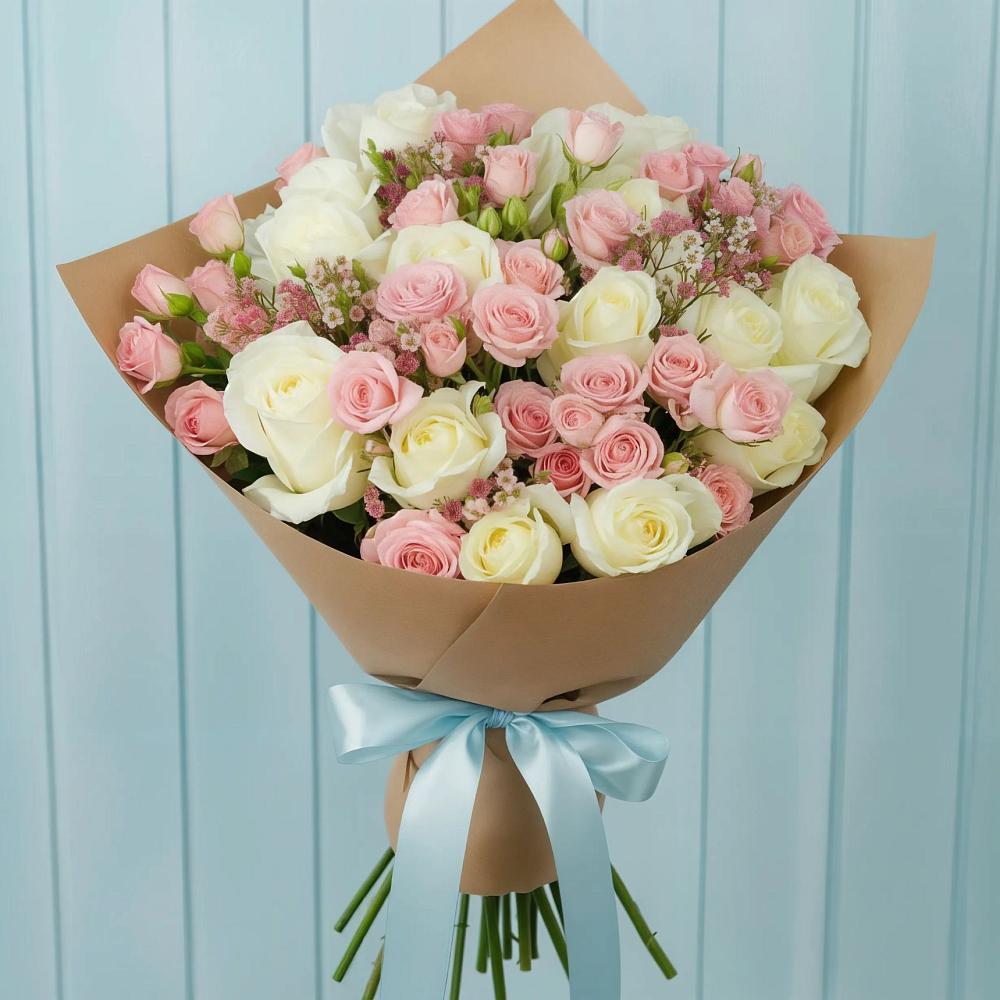 Букет цветов из: Розы в Октябрьском Республики Крым