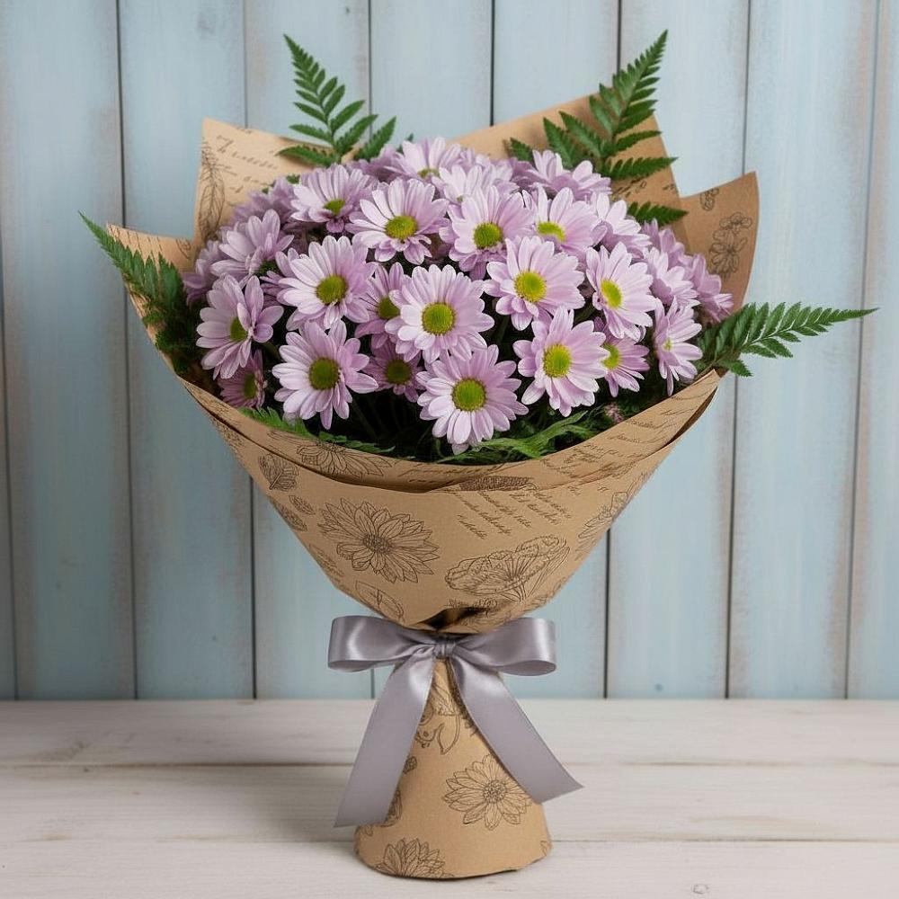 Букет цветов из: Хризантемы в Октябрьском Республики Крым