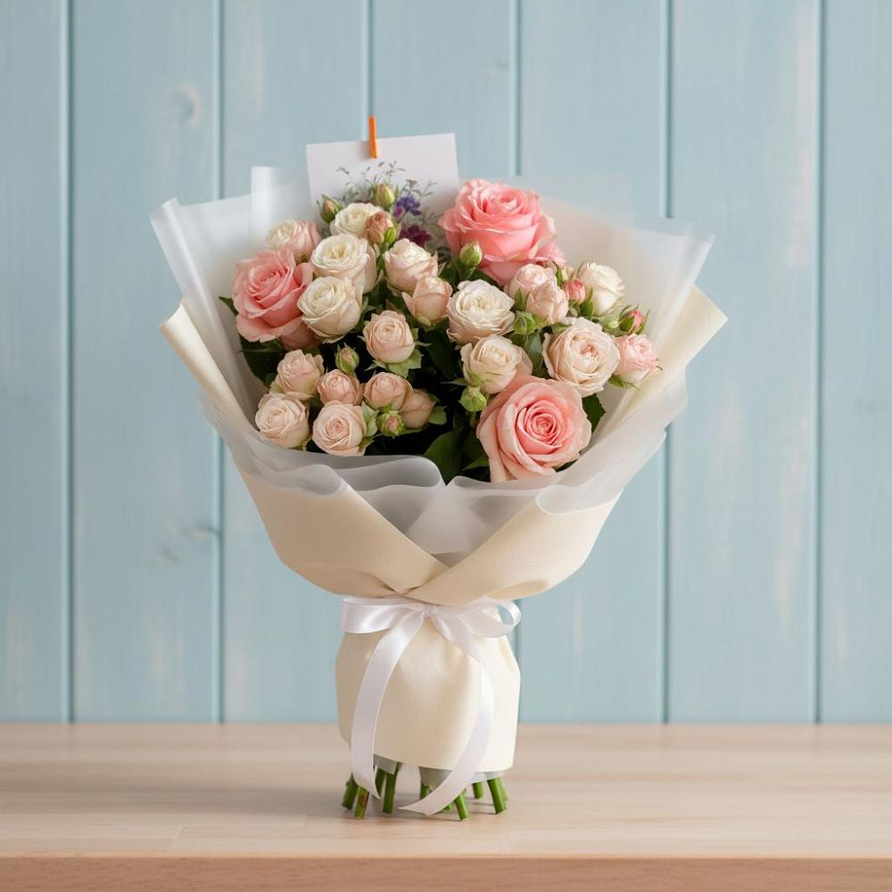 Букет цветов из: Розы в Октябрьском Республики Крым