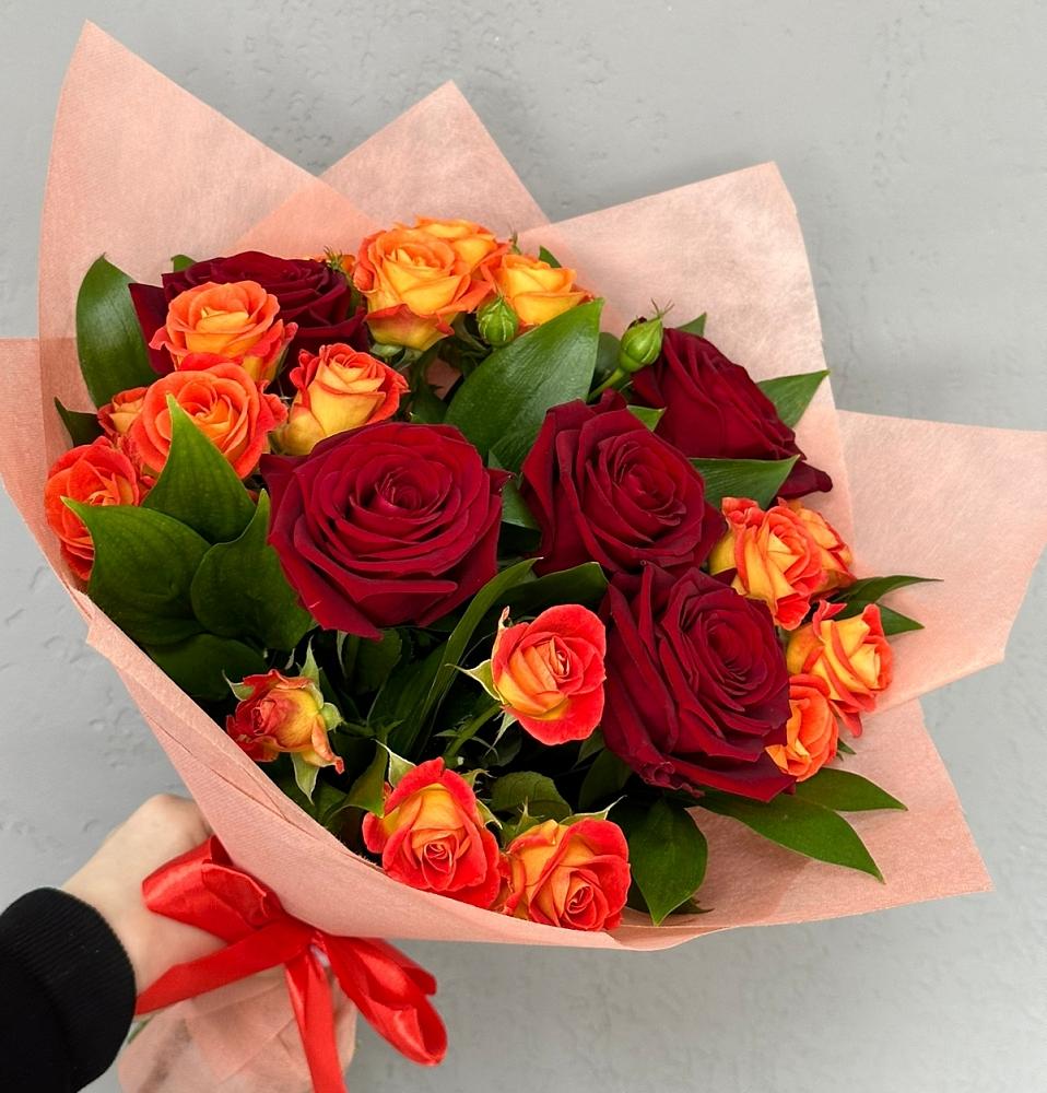 Букет Любовь и восторг в Октябрьском Республики Крым