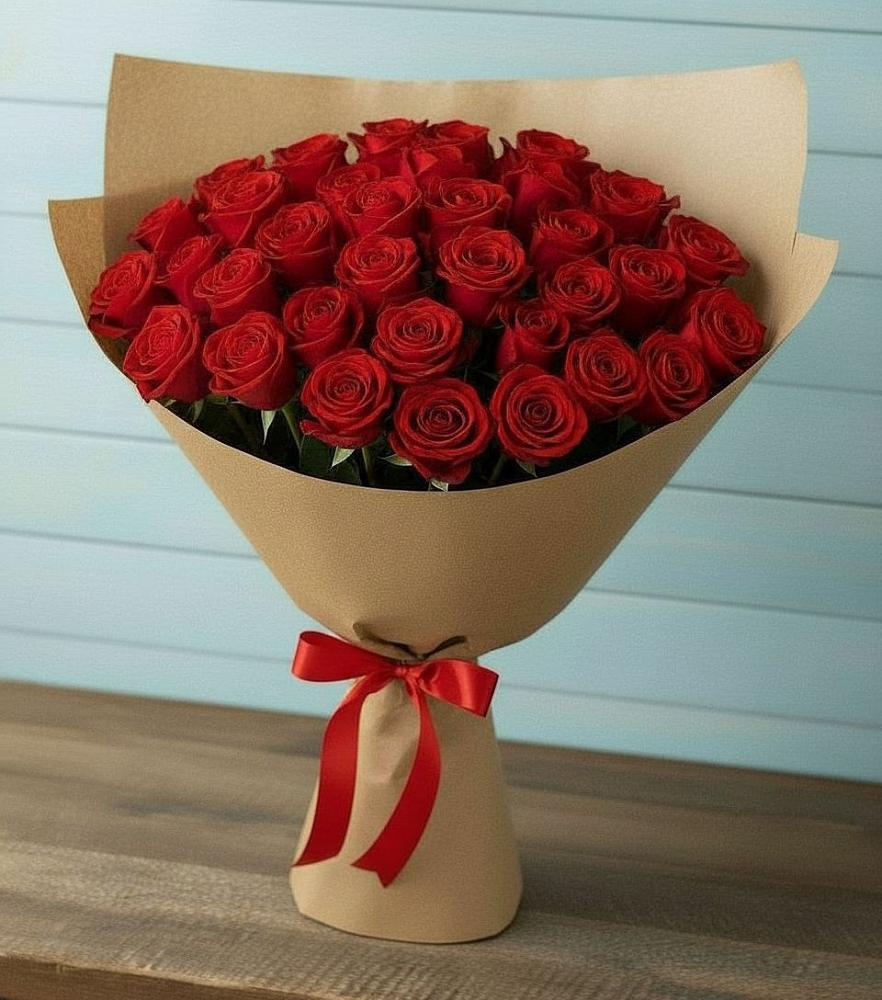 Букет Красные розы Милано в Октябрьском Республики Крым