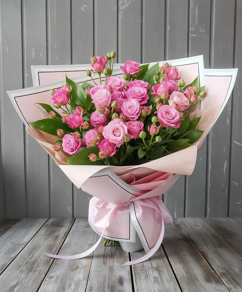 Букет Розовый кустик в Октябрьском Республики Крым