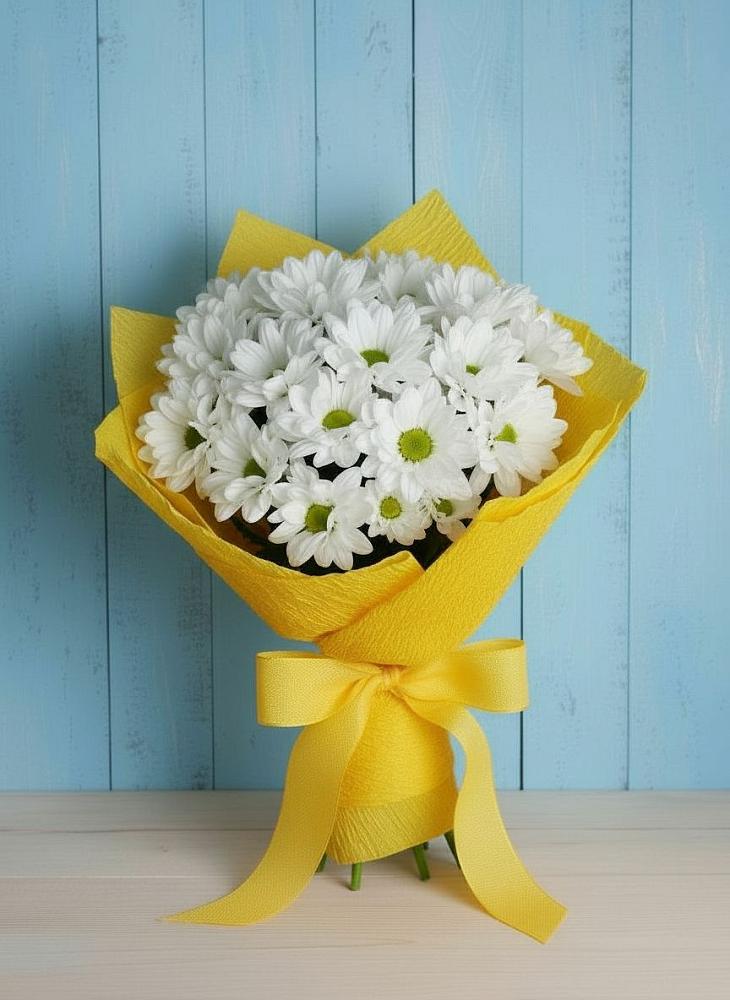 Букет цветов из: Хризантемы в Октябрьском Республики Крым