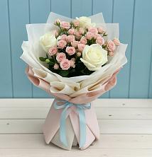 Букет цветов из:  Розы в Октябрьском Республики Крым