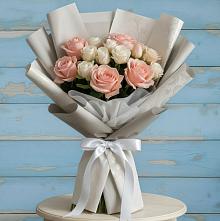Букет цветов из:  Розы в Октябрьском Республики Крым