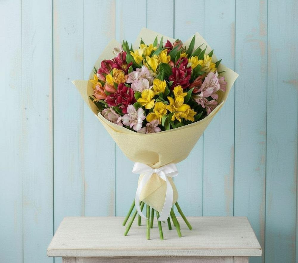 Букет цветов из: Альстромерии в Октябрьском Республики Крым