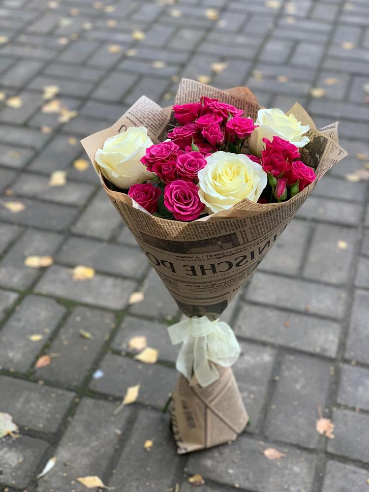 Букет цветов из: Розы в Октябрьском Республики Крым