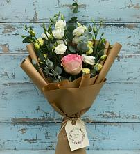 Букет цветов из:  Розы и Лизиантусы #REPLACE_PRED# Октябрьском Республики Крым