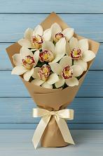 Букет цветов из:  Орхидеи и Розы в Октябрьском Республики Крым